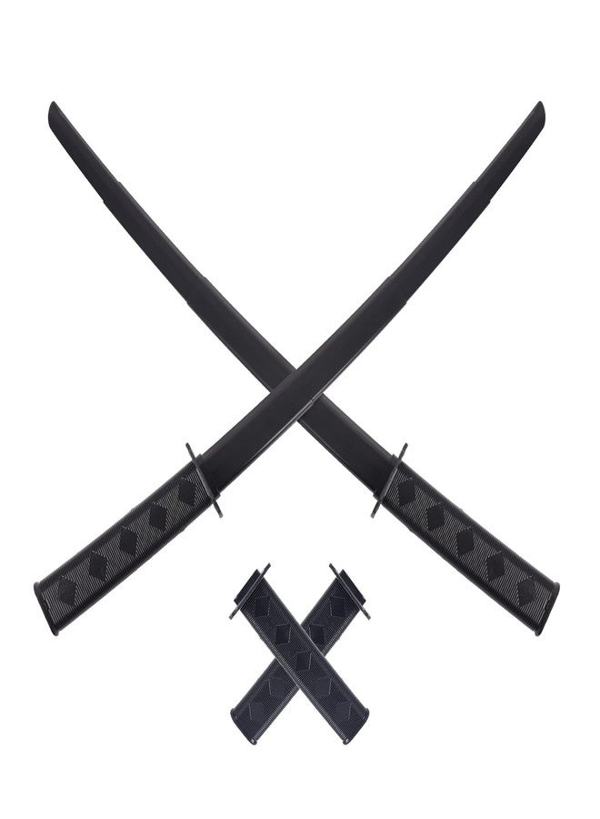 VZQI 2 PCS 3D Printed Gravity Retractable Samurai Sword Model Toys Halloween Portable Toy Samurai Sword Black - Image 1